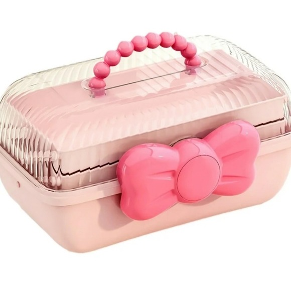Cute Pink Hair Accessories / Jewelry Accessories Plastic Organizer 3 layers - Picture 2 of 14